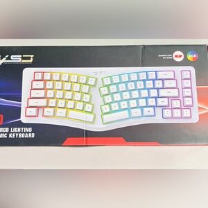 Ergonomic Rainbow Keyboard